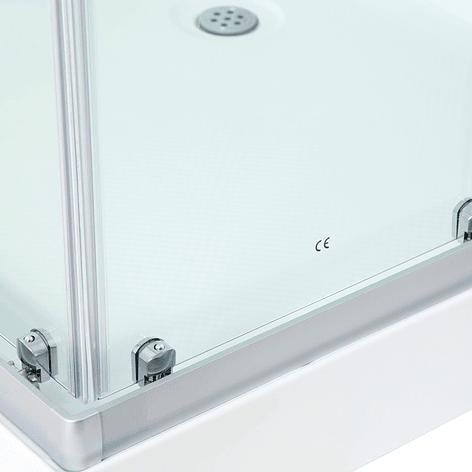 Cabina de Ducha Recta 90x90x215 cm 5mm 4