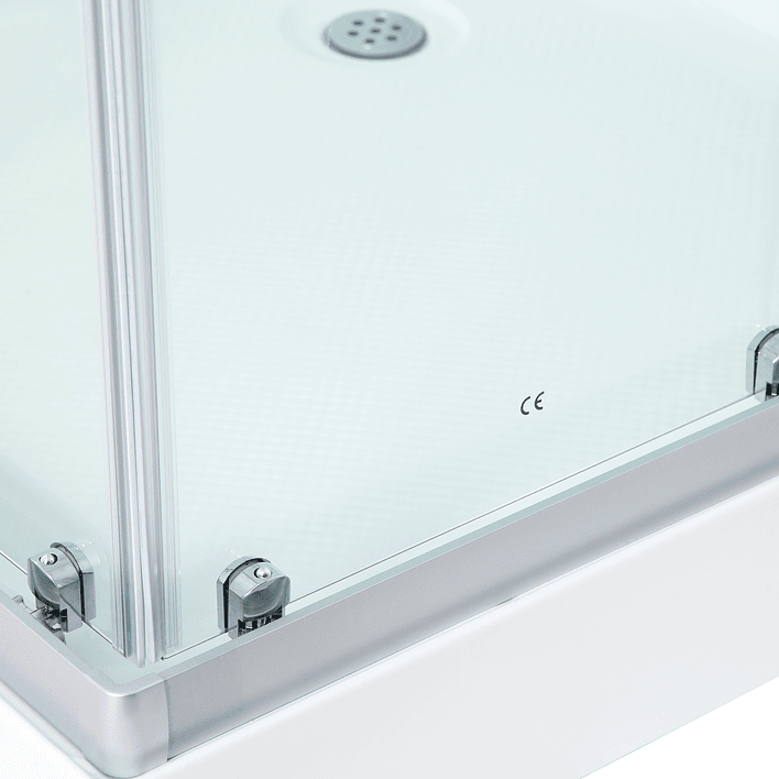 Cabina de Ducha Recta 90x90x215 cm 5mm 4