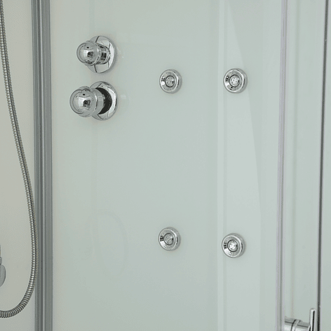 Cabina de Ducha Recta 90x90x215 cm 5mm 6