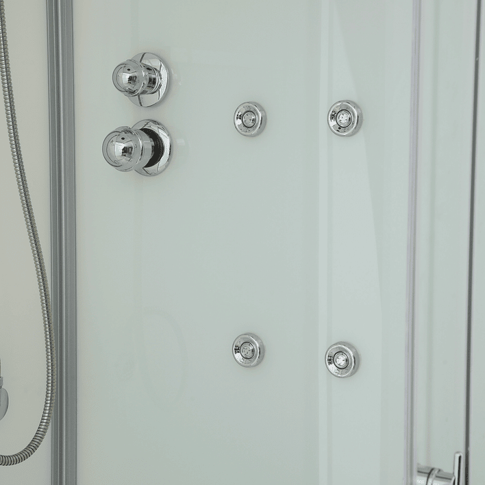 Cabina de Ducha Recta 90x90x215 cm 5mm 6