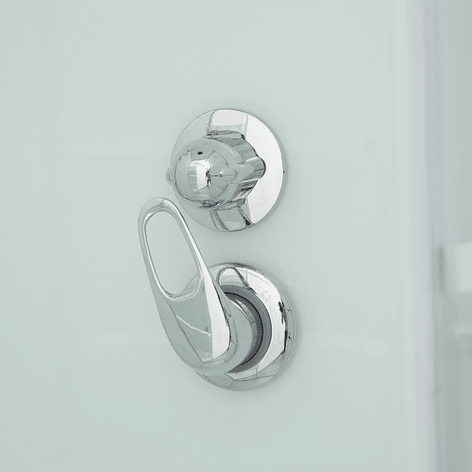 Cabina de Ducha Curva con Diseño 90x90x215 cm 5mm 8