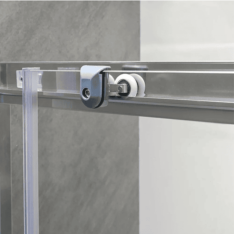 Shower Door Elegant Joytek Blanco Transparente con Receptáculo 90x90 cm 6