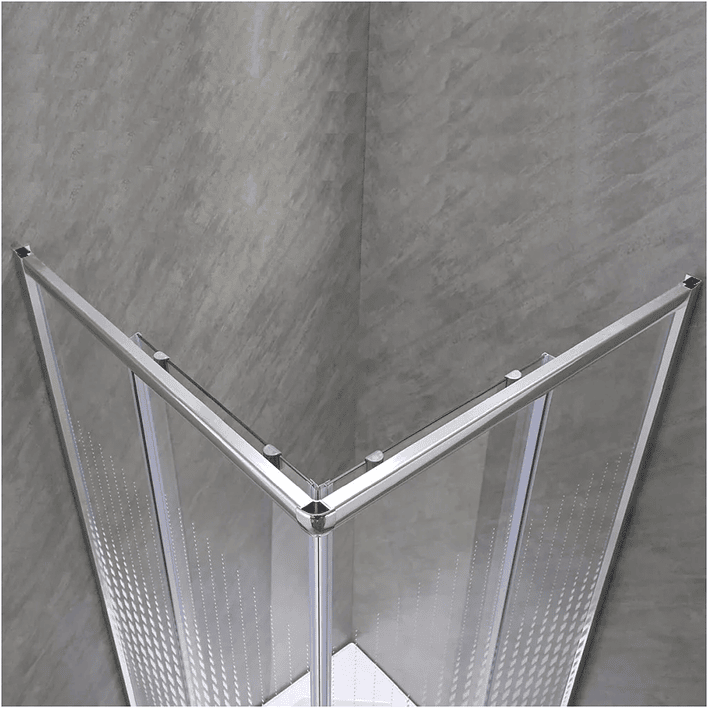 Shower Door Elegant Joytek Blanco Transparente con Receptáculo 90x90 cm 7