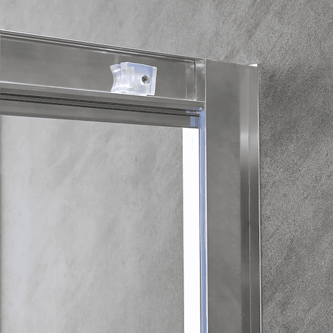 Shower Door Elegant Joytek Mosaico Blanco con Receptáculo  90x90 cm 3