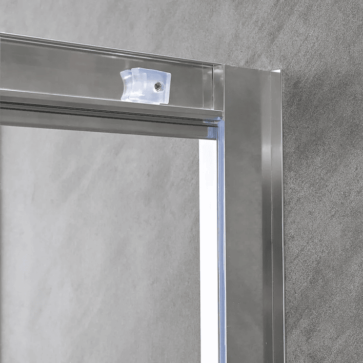 Shower Door Elegant Joytek Mosaico Blanco con Receptáculo  90x90 cm 3