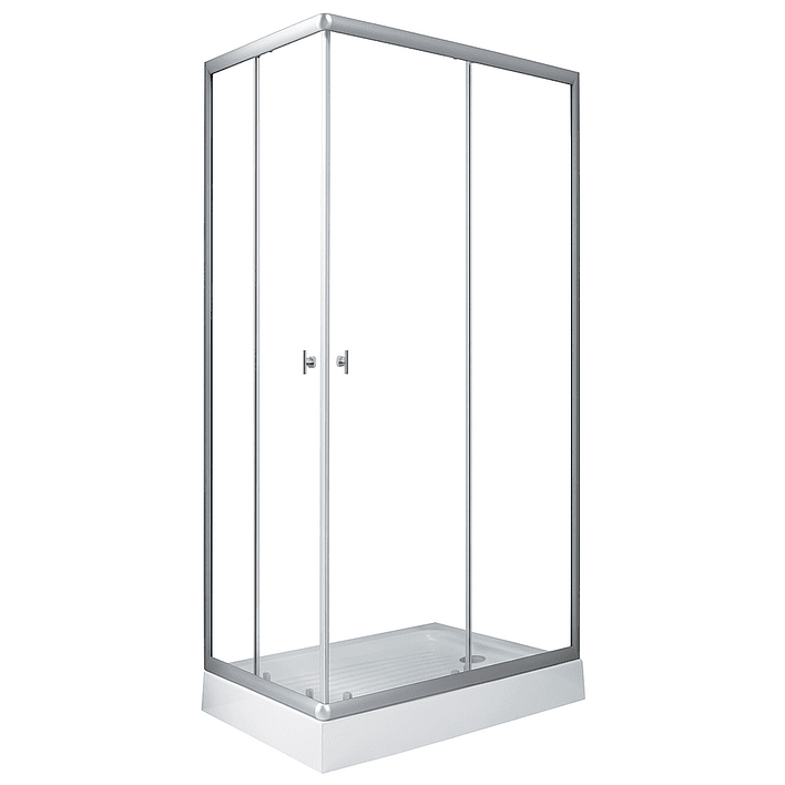 Shower Rectangular Lens Vidrios Transparentes 100x80x199cm (Incluye Receptáculo) 6