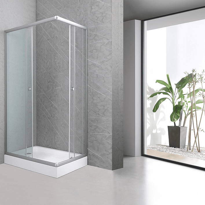 Shower Rectangular Lens Vidrios Transparentes 100x80x199cm (Incluye Receptáculo) 3