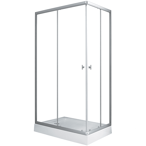 Shower Rectangular Lens Vidrios Transparentes 120x80cm (Incluye Receptáculo) 5