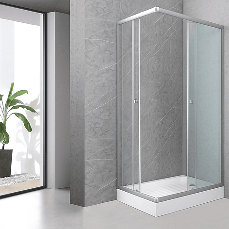 Shower Rectangular Lens Vidrios Transparentes 120x80cm (Incluye Receptáculo) 4