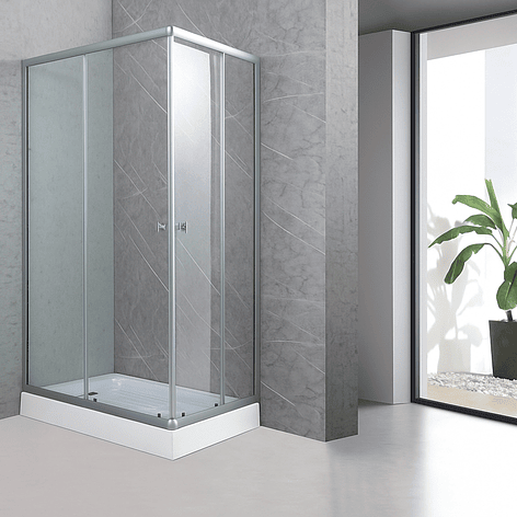 Shower Rectangular Lens Vidrios Transparentes 120x80cm (Incluye Receptáculo) 1
