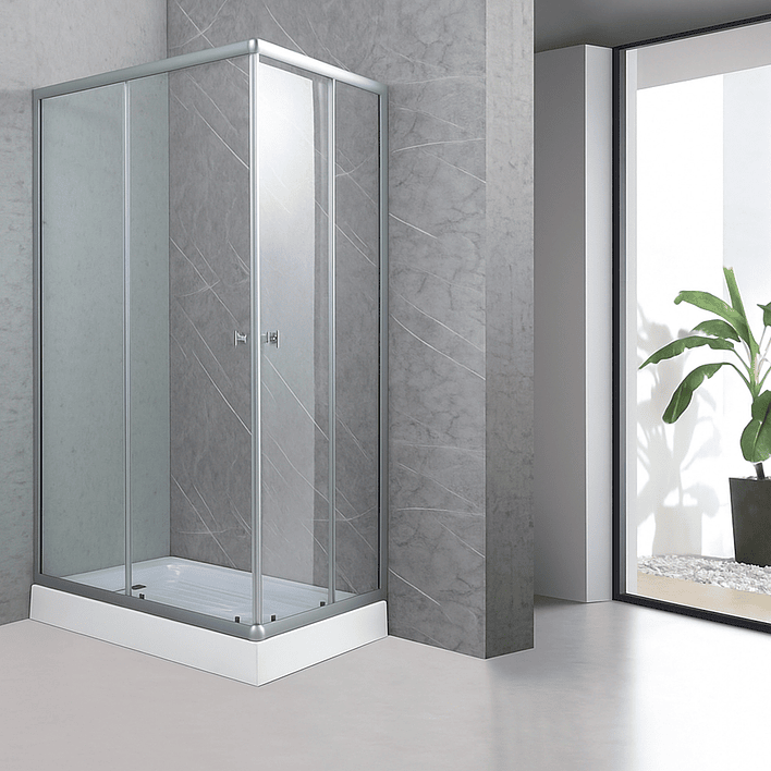 Shower Rectangular Lens Vidrios Transparentes 120x80cm (Incluye Receptáculo) 1
