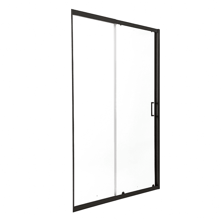 Mampara Ajustable de Ducha LENS 120-140 cm Transparente/Negro 5