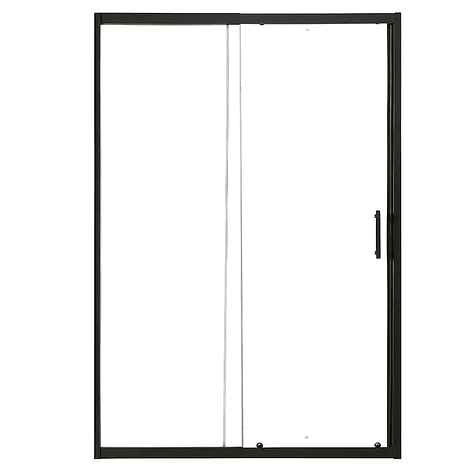 Mampara Ajustable de Ducha LENS 120-140 cm Transparente/Negro 6