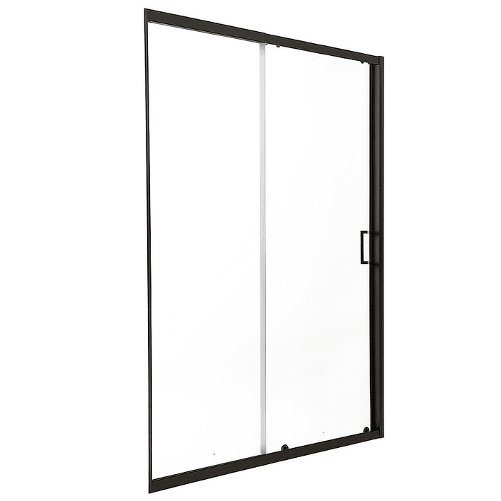 Mampara Ajustable de Ducha LENS 140-160 cm Transparente/Negro 5