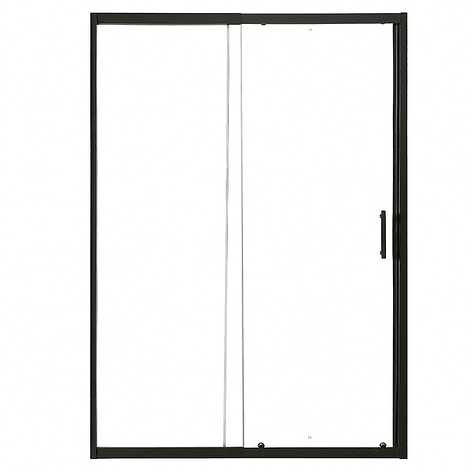 Mampara Ajustable de Ducha LENS 140-160 cm Transparente/Negro 6