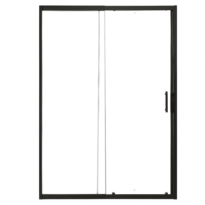 Mampara Ajustable de Ducha LENS 140-160 cm Transparente/Negro 6