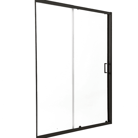 Mampara Ajustable de Ducha LENS 160-180 cm Transparente/Negro 6