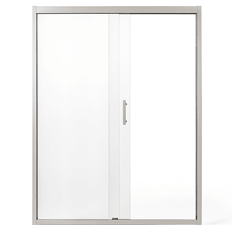 Mampara Ajustable de Ducha LENS 120-140 cm Transparente/Cromado 2