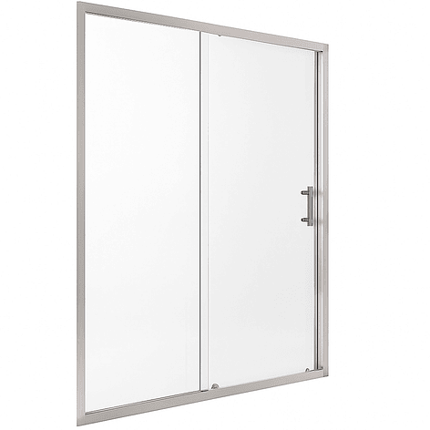 Mampara Ajustable de Ducha LENS 160-180 cm Transparente/Cromado 3