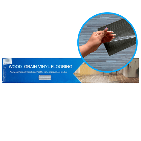 Piso Vinílico Rectangular Autoadhesivo 014 Cubre 5 m2 (Caja 36 Uni 91x15 cm - 1.5 mm) 1