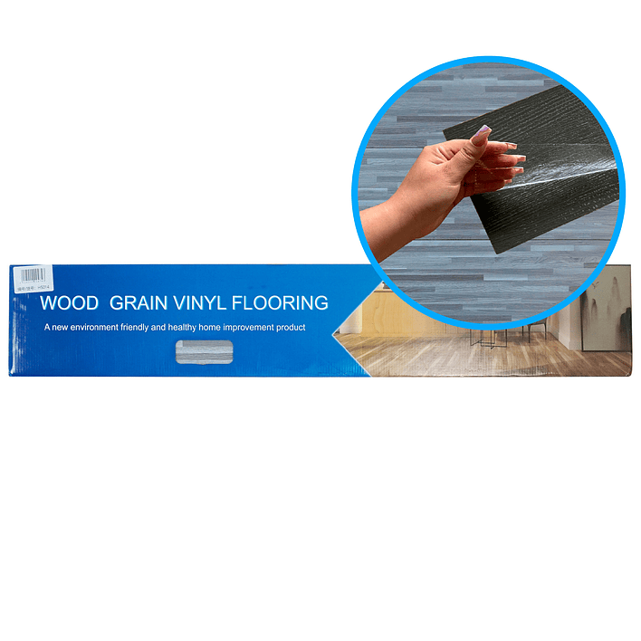 Piso Vinílico Rectangular Autoadhesivo 014 Cubre 5 m2 (Caja 36 Uni 91x15 cm - 1.5 mm) 1