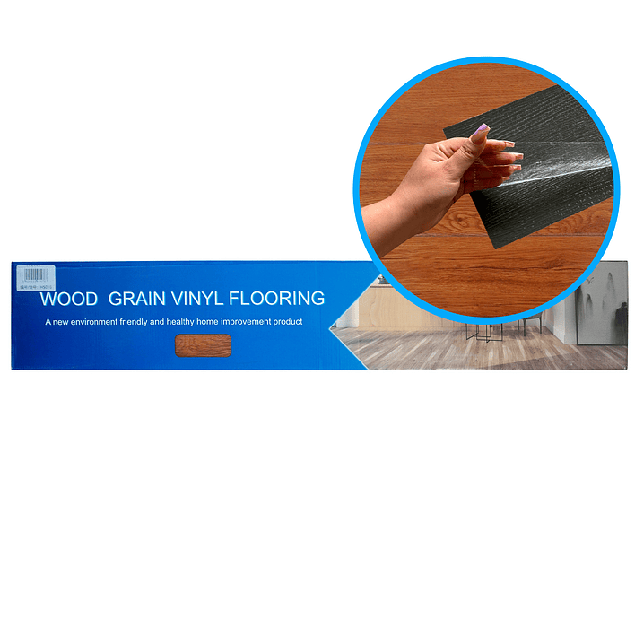 Piso Vinílico Rectangular Autoadhesivo 016 Cubre 5 m2 (Caja 36 Uni 91x15 cm - 1.5 mm) 1