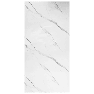 Plancha Decorativa PVC UV Blanco Mármol Carrara 244x122 cm / 2.5mm (Despachos sólo a RM)