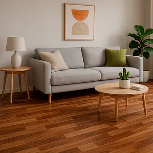 Piso Flotante Amaretto Resistente al Agua 122x20 cm | 8 mm | 2.47 m2 (1 Caja 10 Uni)