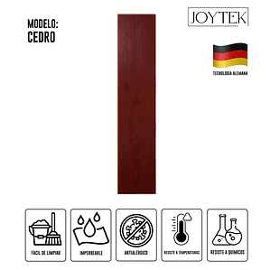 Piso Flotante Cedro Resistente al Agua 122x20 cm | 8 mm | 2.47 m2 (1 Caja 10 Uni)