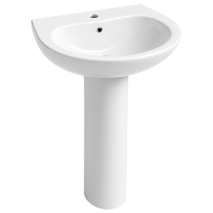 Lavamanos de Pedestal Joytek LP3004 Color Blanco | 86x52,5x43,5 cm 4