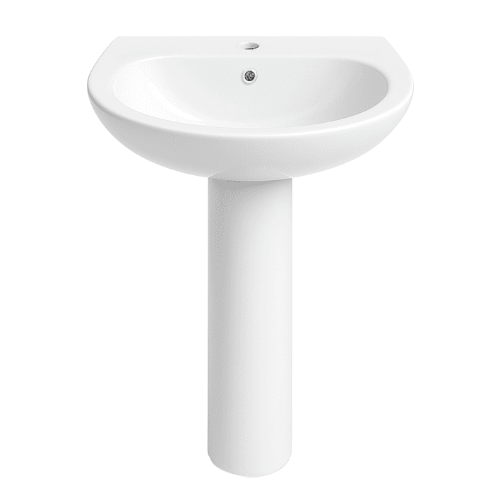 Lavamanos de Pedestal Joytek LP3004 Color Blanco | 86x52,5x43,5 cm 1