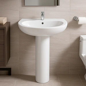 Lavamanos de Pedestal Joytek LP3004 Color Blanco | 86x52,5x43,5 cm