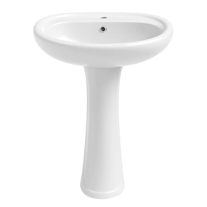 Lavamanos de Pedestal Joytek LP2005 Color Blanco | 84x49x42 cm 1