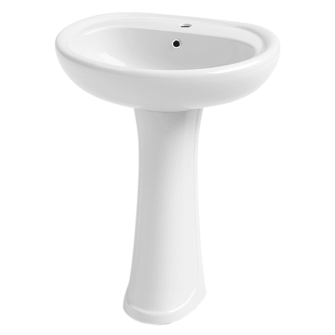 Lavamanos de Pedestal Joytek LP2005 Color Blanco | 84x49x42 cm 4