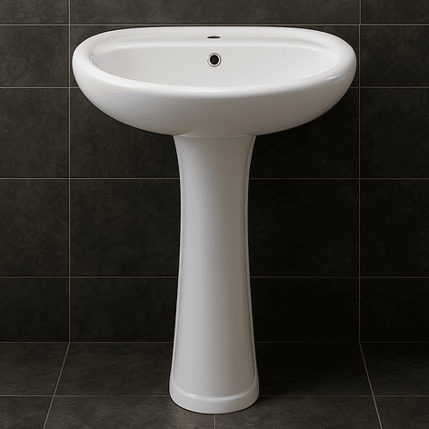 Lavamanos de Pedestal Joytek LP2005 Color Blanco | 84x49x42 cm 5