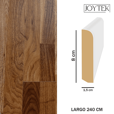Guardapolvos MDF JOYTEK Amaretto 240 cm - Alto 8 cm 1