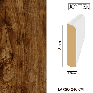Guardapolvos MDF JOYTEK Caoba 240 cm - Alto 8 cm