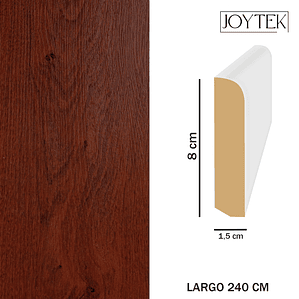 Guardapolvos MDF JOYTEK Cedro 240 cm - Alto 8 cm