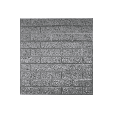 Lámina Papel Mural 3d Autoadhesivas 77x70cm Gris (1 Unidad) 1