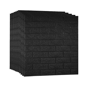 Lámina Papel Mural 3d Autoadhesivas 77x70cm Black (1 Unidad)