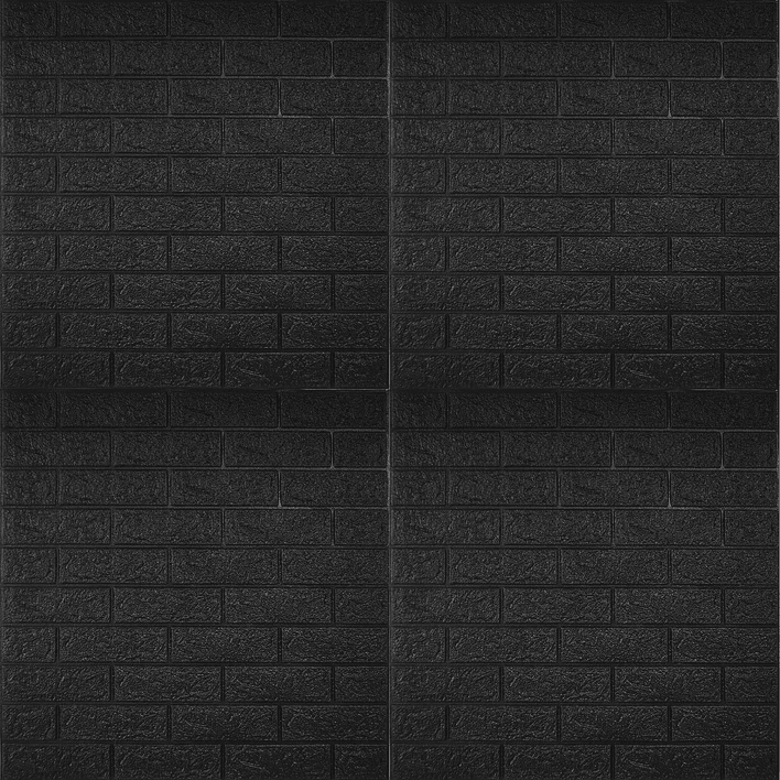 Lámina Papel Mural 3d Autoadhesivas 77x70cm Black (1 Unidad) 5