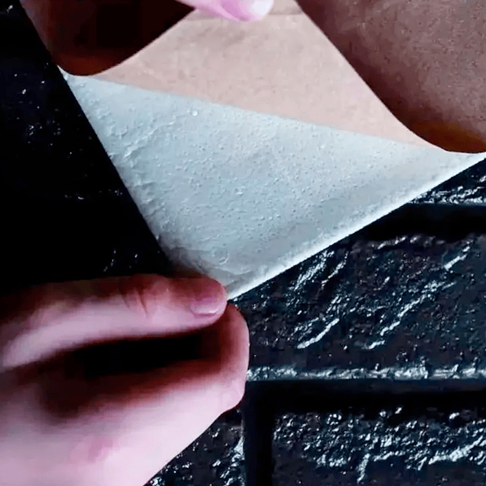 Lámina Papel Mural 3d Autoadhesivas 77x70cm Black (1 Unidad) 6