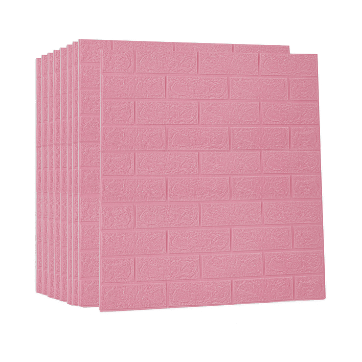 Lámina Papel Mural 3d Autoadhesivas 77x70cm Rosado (1 Unidad) 2