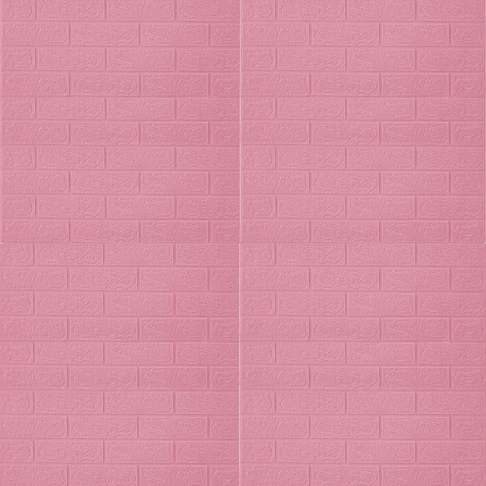 Lámina Papel Mural 3d Autoadhesivas 77x70cm Rosado (1 Unidad) 5