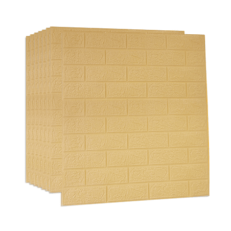 Lámina Papel Mural 3d Autoadhesivas 77x70cm Amarillo (1 Unidad) 2