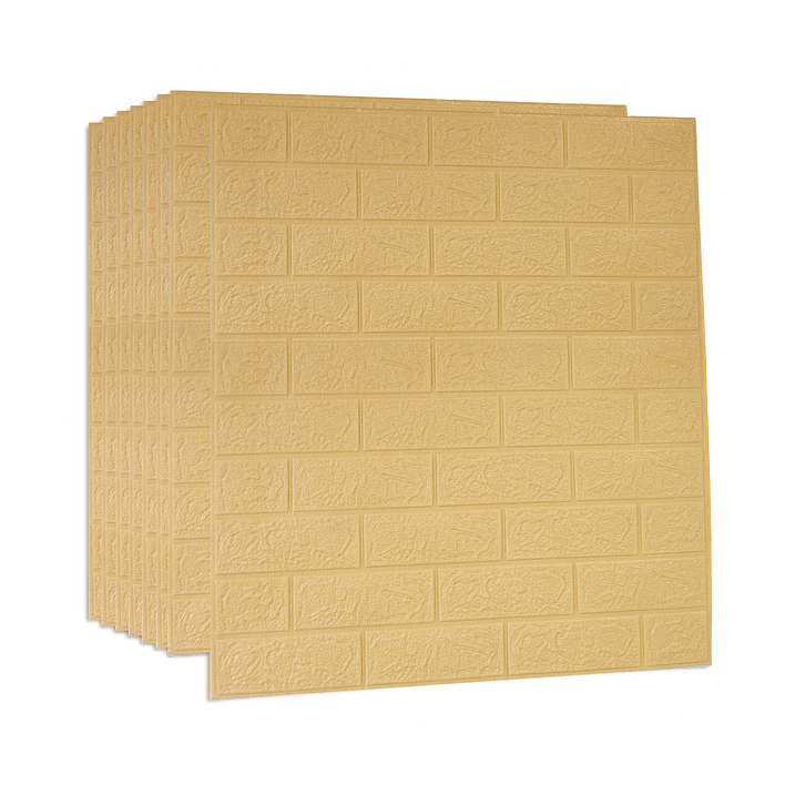 Lámina Papel Mural 3d Autoadhesivas 77x70cm Amarillo (1 Unidad) 2