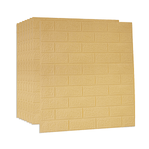 Lámina Papel Mural 3d Autoadhesivas 77x70cm Amarillo (1 Unidad)