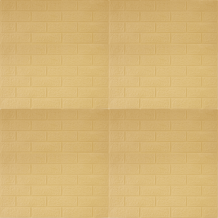 Lámina Papel Mural 3d Autoadhesivas 77x70cm Amarillo (1 Unidad) 3