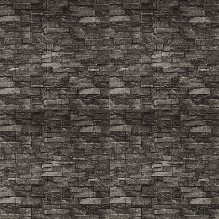 Lámina Papel Mural 3d Autoadhesivas 77x70cm Piedra Oscura (1 Unidad) 4