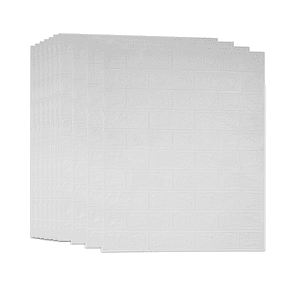 Lámina Papel Mural 3d Autoadhesivas 77x70cm Blanco (1 Unidad)